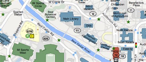 msu main campus map|Brody Square .